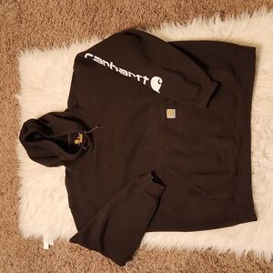 CARHARTT ORIGINAL FIT  BROWN HOODIE SIZE XL